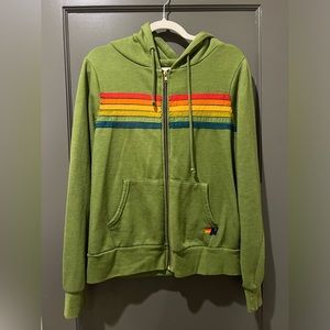 aviator nation retro stripe hoodie